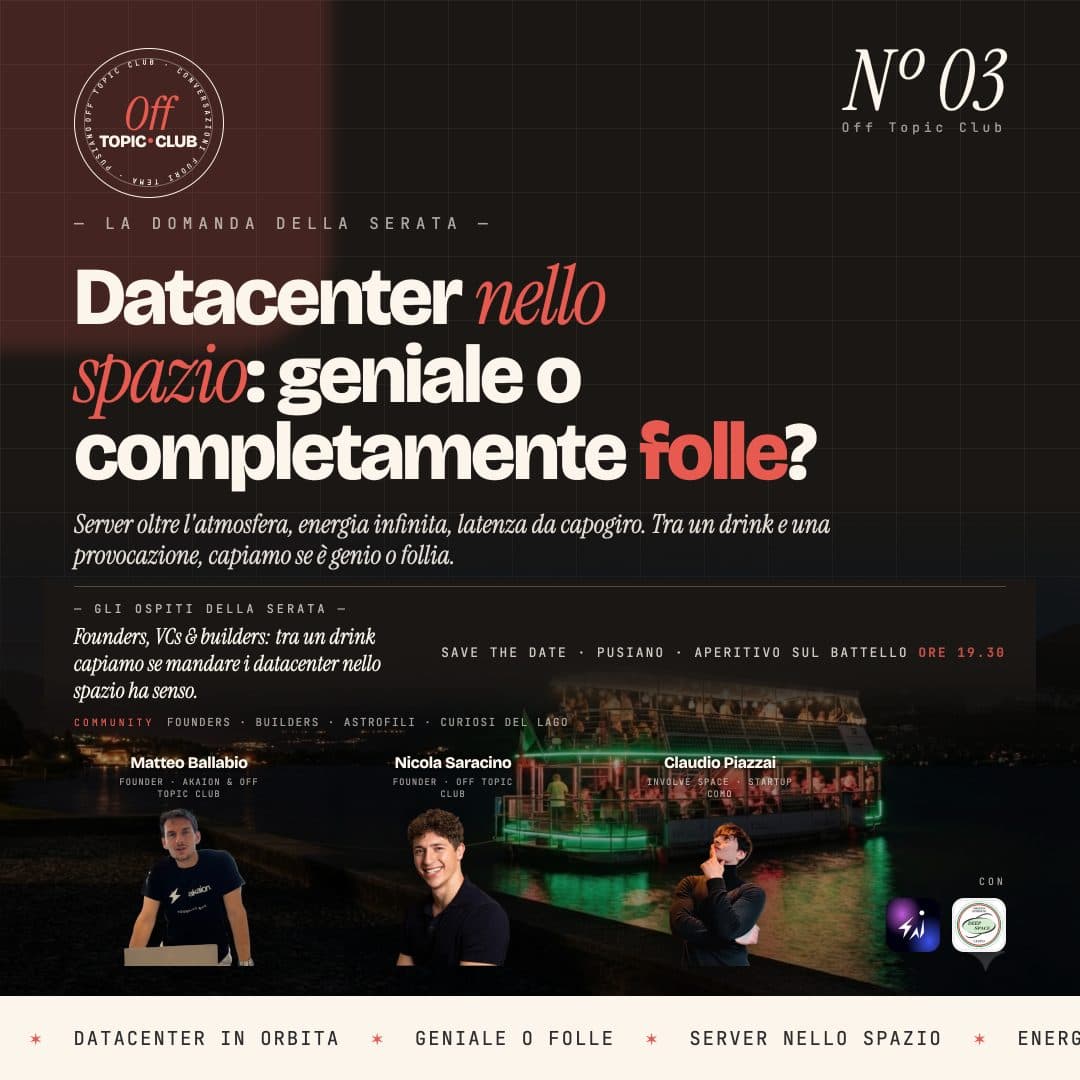 Datacenter nello spazio: geniale o idea completamente folle?