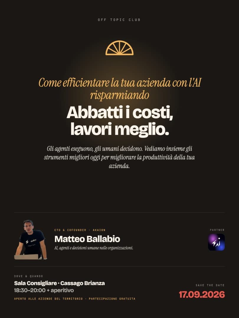 Agenti AI per migliorare la tua azienda: gli agenti eseguono, gli umani decidono