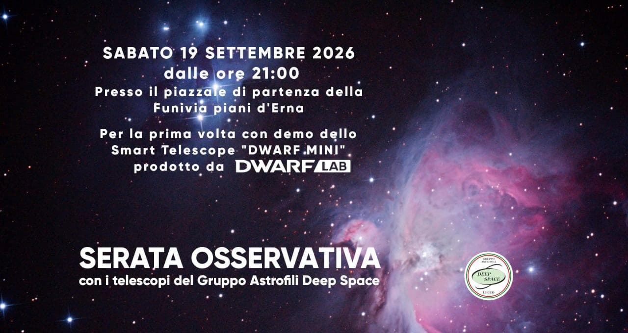 Osservazione astronomica ai Piani d'Erna