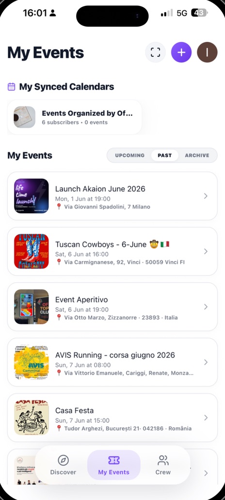 aion — My Events